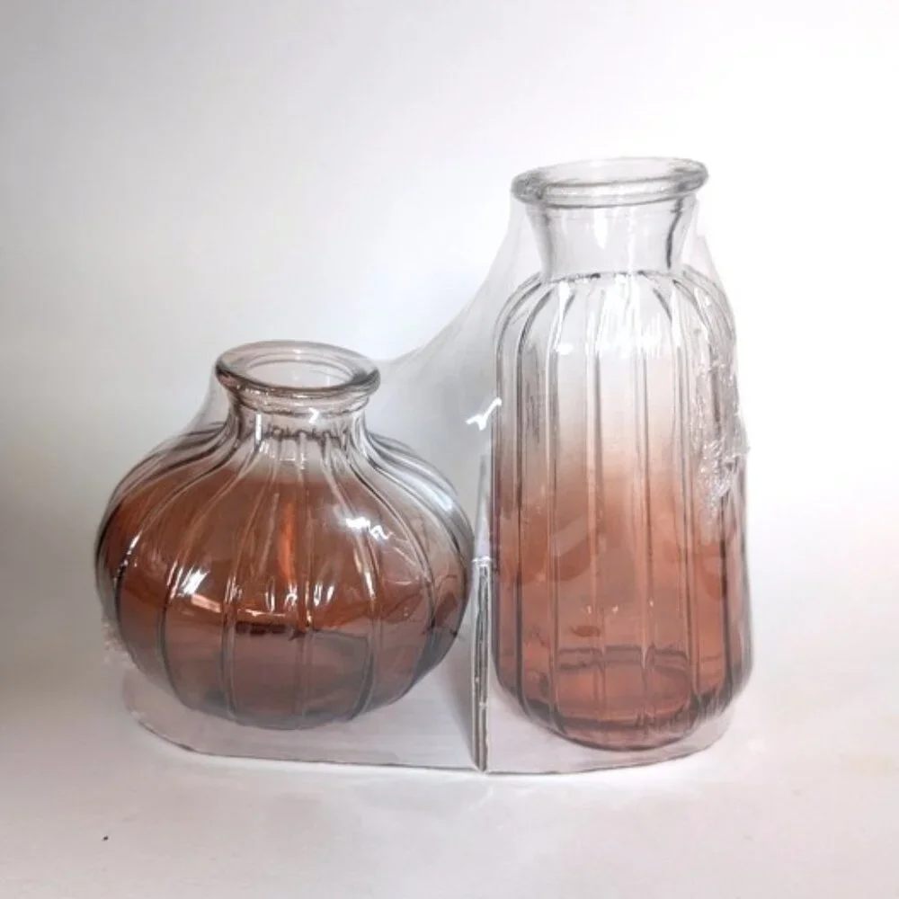 Ombre Amber‎ Bud Vases Set of 2